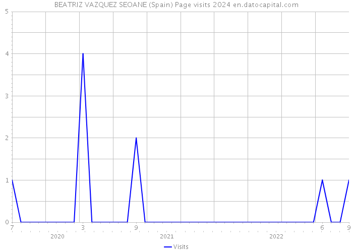 BEATRIZ VAZQUEZ SEOANE (Spain) Page visits 2024 