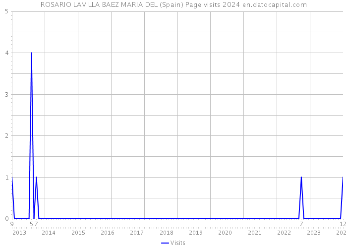 ROSARIO LAVILLA BAEZ MARIA DEL (Spain) Page visits 2024 