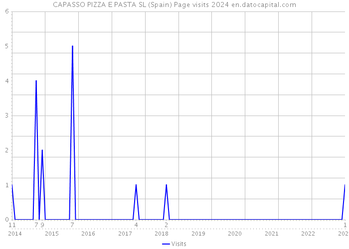 CAPASSO PIZZA E PASTA SL (Spain) Page visits 2024 