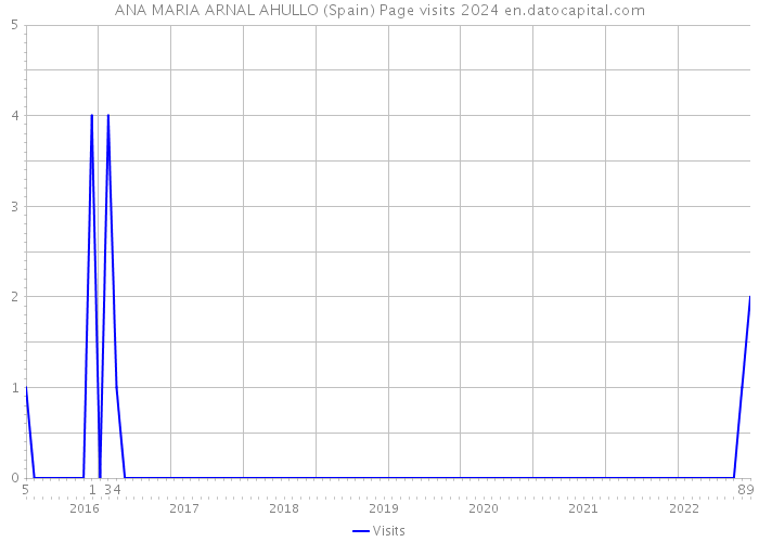 ANA MARIA ARNAL AHULLO (Spain) Page visits 2024 