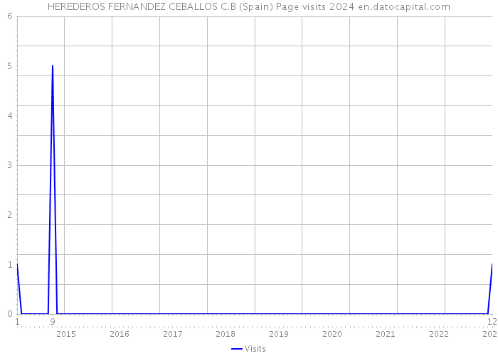 HEREDEROS FERNANDEZ CEBALLOS C.B (Spain) Page visits 2024 