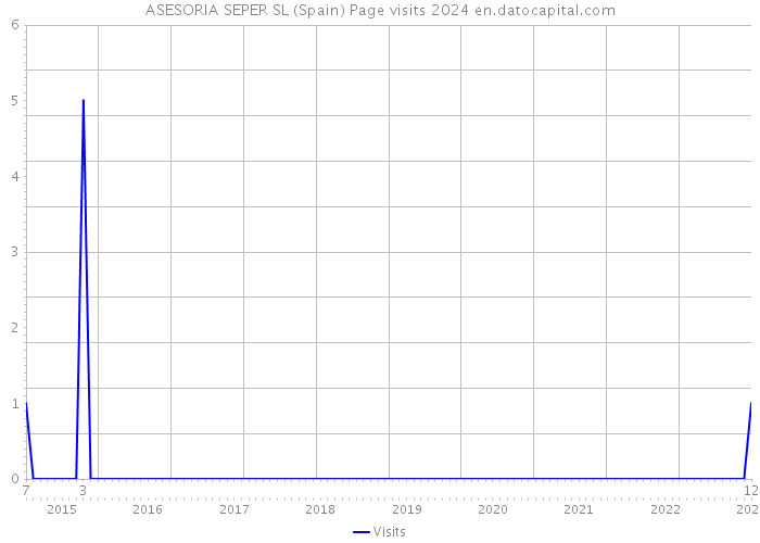 ASESORIA SEPER SL (Spain) Page visits 2024 