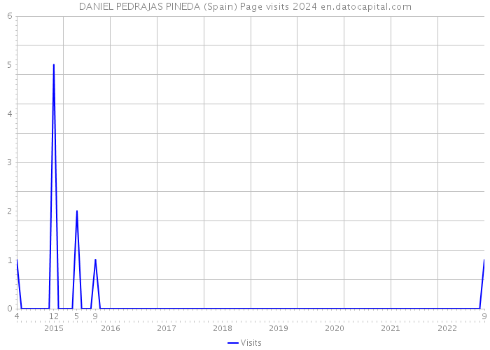 DANIEL PEDRAJAS PINEDA (Spain) Page visits 2024 