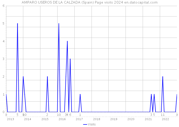 AMPARO USEROS DE LA CALZADA (Spain) Page visits 2024 