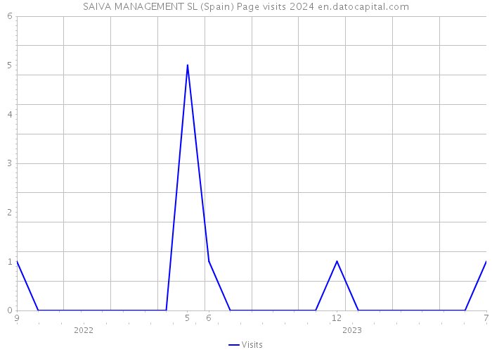 SAIVA MANAGEMENT SL (Spain) Page visits 2024 