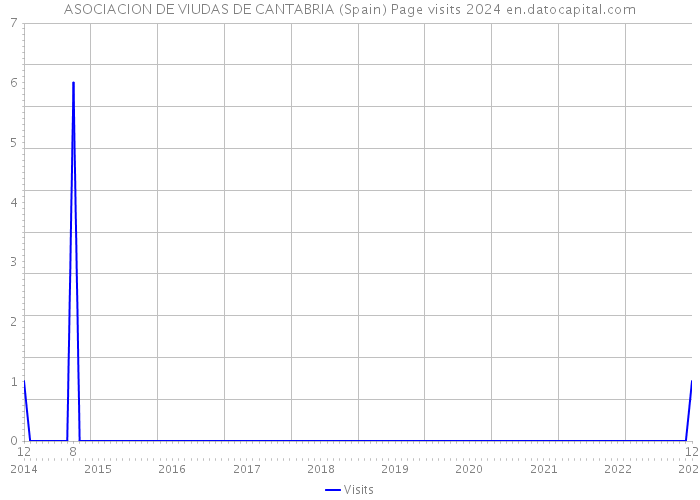 ASOCIACION DE VIUDAS DE CANTABRIA (Spain) Page visits 2024 