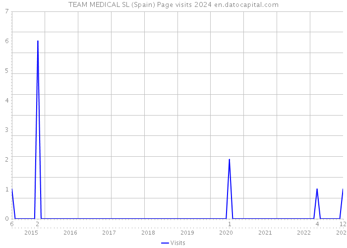 TEAM MEDICAL SL (Spain) Page visits 2024 