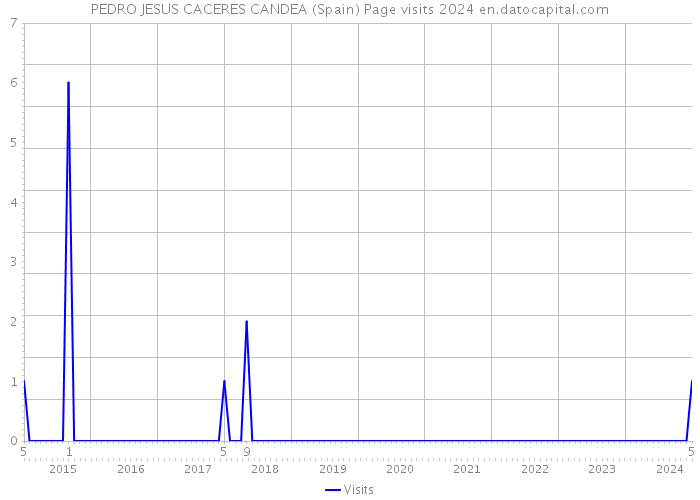 PEDRO JESUS CACERES CANDEA (Spain) Page visits 2024 