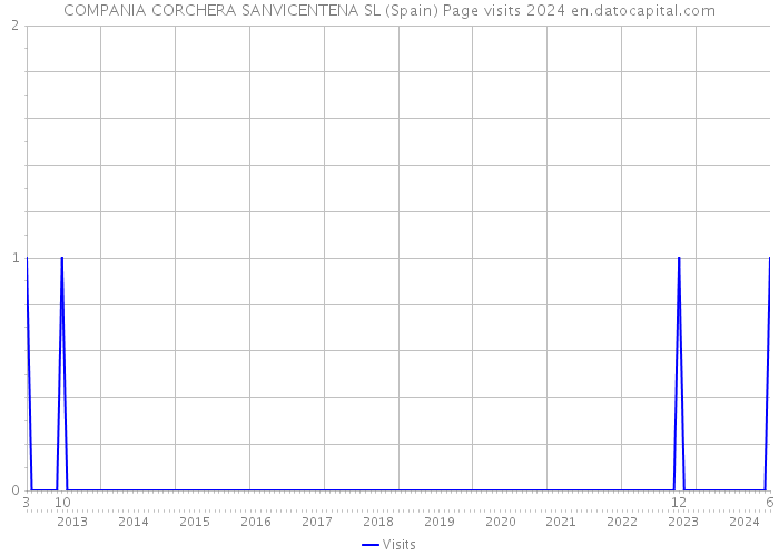COMPANIA CORCHERA SANVICENTENA SL (Spain) Page visits 2024 
