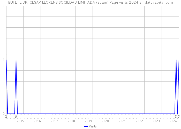 BUFETE DR. CESAR LLORENS SOCIEDAD LIMITADA (Spain) Page visits 2024 