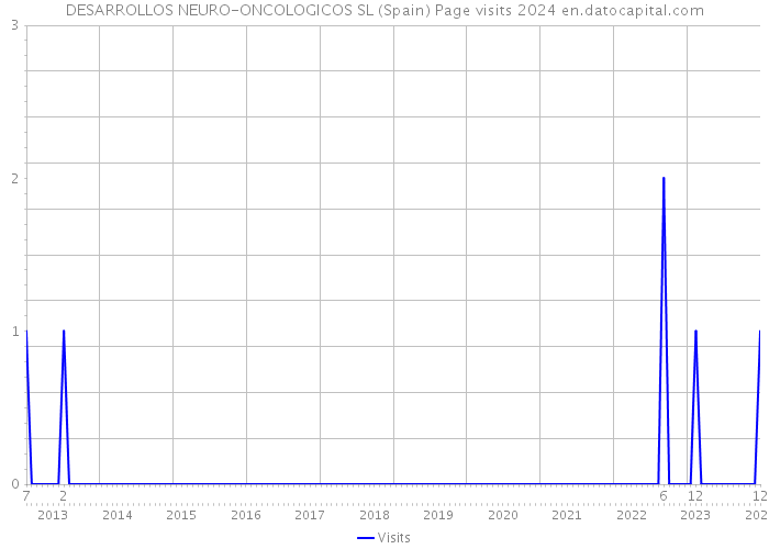 DESARROLLOS NEURO-ONCOLOGICOS SL (Spain) Page visits 2024 