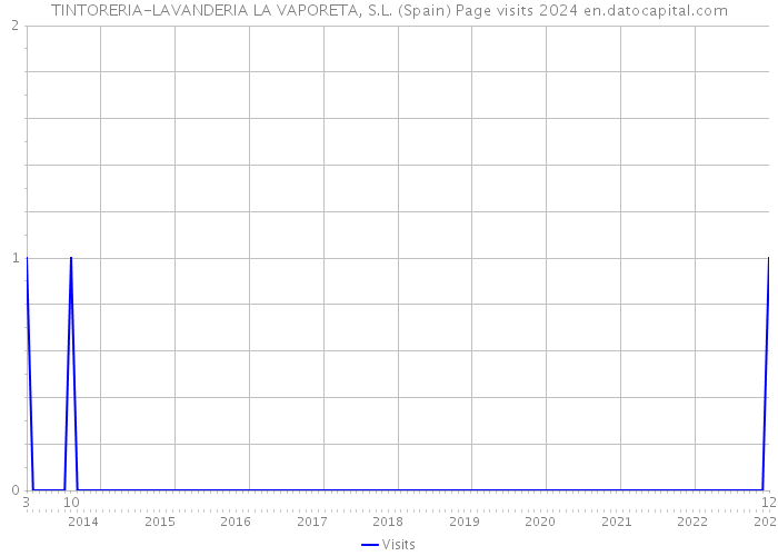 TINTORERIA-LAVANDERIA LA VAPORETA, S.L. (Spain) Page visits 2024 