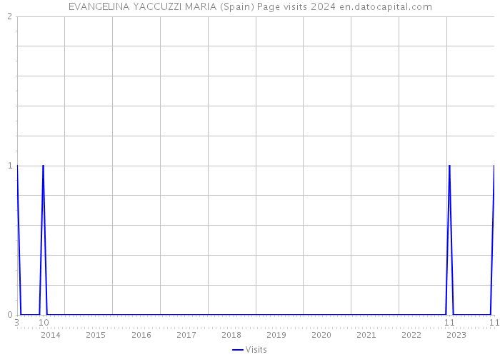 EVANGELINA YACCUZZI MARIA (Spain) Page visits 2024 