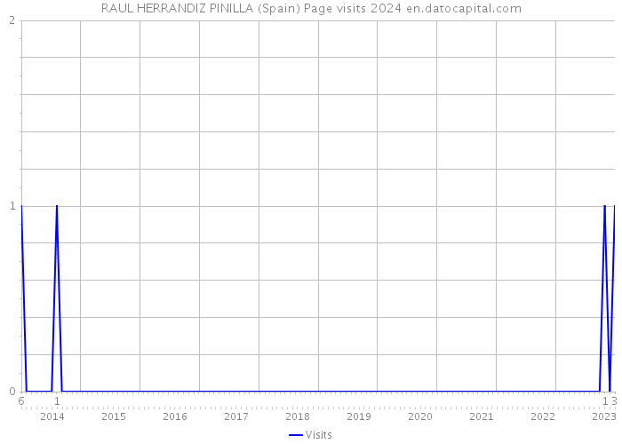 RAUL HERRANDIZ PINILLA (Spain) Page visits 2024 