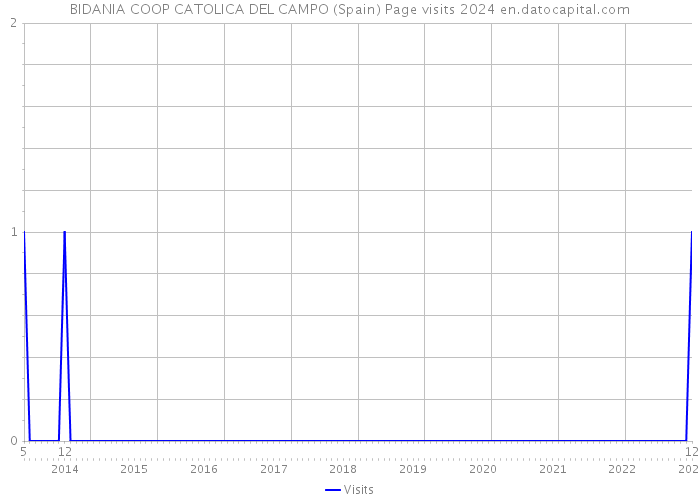 BIDANIA COOP CATOLICA DEL CAMPO (Spain) Page visits 2024 