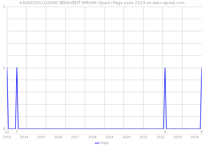 ASUNCION LOZANO BENAVENT MIRIAM (Spain) Page visits 2024 