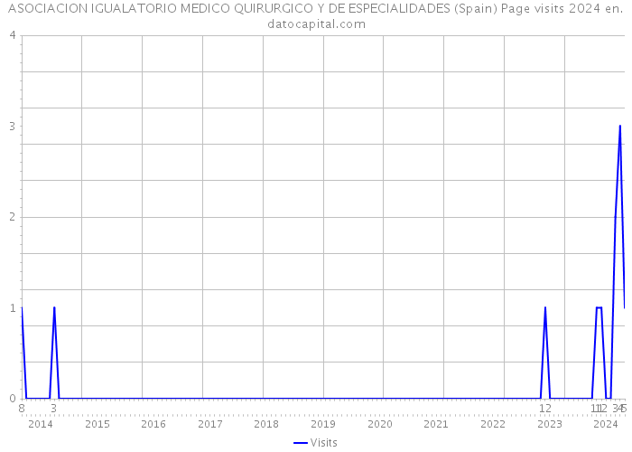 ASOCIACION IGUALATORIO MEDICO QUIRURGICO Y DE ESPECIALIDADES (Spain) Page visits 2024 