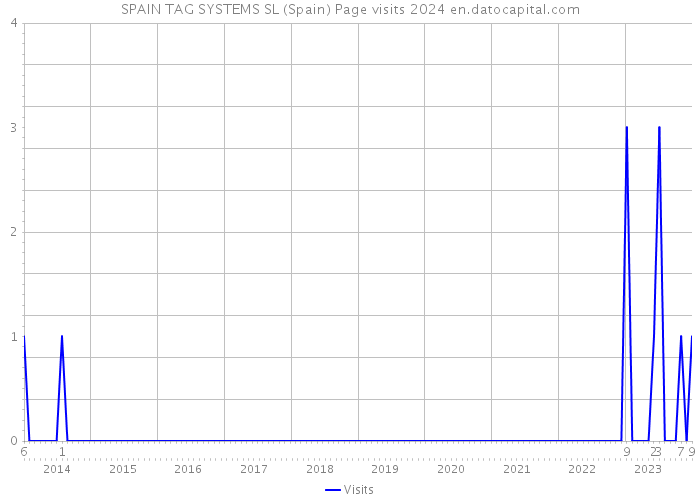 SPAIN TAG SYSTEMS SL (Spain) Page visits 2024 