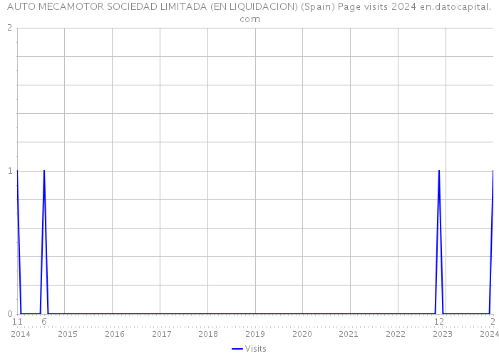 AUTO MECAMOTOR SOCIEDAD LIMITADA (EN LIQUIDACION) (Spain) Page visits 2024 