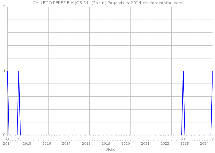 GALLEGO PEREZ E HIJOS S.L. (Spain) Page visits 2024 