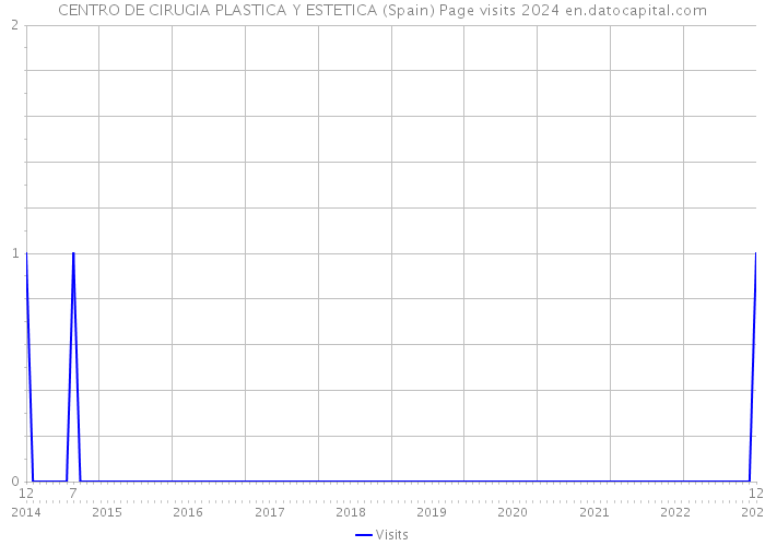 CENTRO DE CIRUGIA PLASTICA Y ESTETICA (Spain) Page visits 2024 
