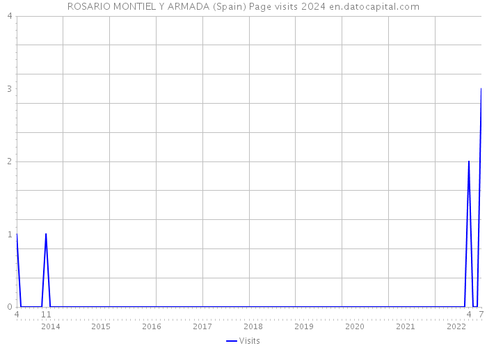 ROSARIO MONTIEL Y ARMADA (Spain) Page visits 2024 