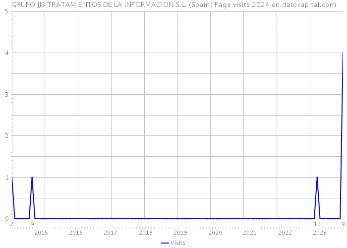 GRUPO JJB TRATAMIENTOS DE LA INFORMACION S.L. (Spain) Page visits 2024 