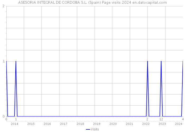 ASESORIA INTEGRAL DE CORDOBA S.L. (Spain) Page visits 2024 