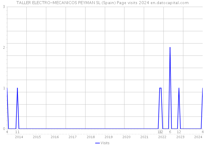 TALLER ELECTRO-MECANICOS PEYMAN SL (Spain) Page visits 2024 