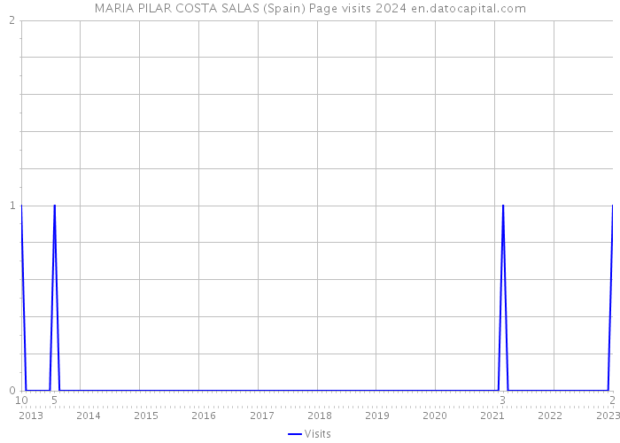 MARIA PILAR COSTA SALAS (Spain) Page visits 2024 