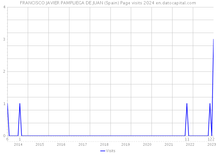 FRANCISCO JAVIER PAMPLIEGA DE JUAN (Spain) Page visits 2024 