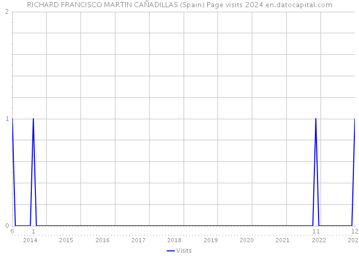 RICHARD FRANCISCO MARTIN CAÑADILLAS (Spain) Page visits 2024 