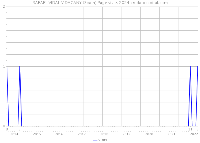 RAFAEL VIDAL VIDAGANY (Spain) Page visits 2024 