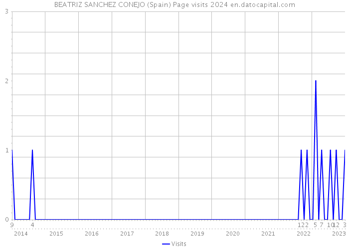 BEATRIZ SANCHEZ CONEJO (Spain) Page visits 2024 