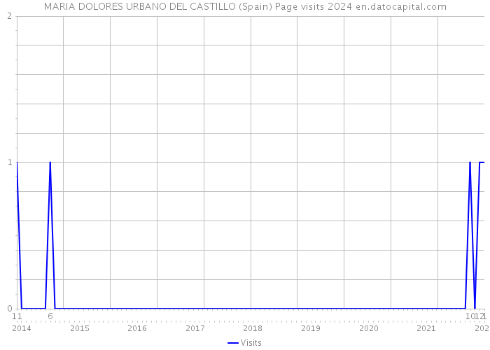 MARIA DOLORES URBANO DEL CASTILLO (Spain) Page visits 2024 