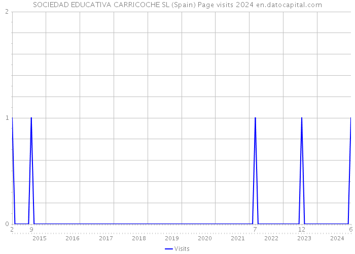 SOCIEDAD EDUCATIVA CARRICOCHE SL (Spain) Page visits 2024 