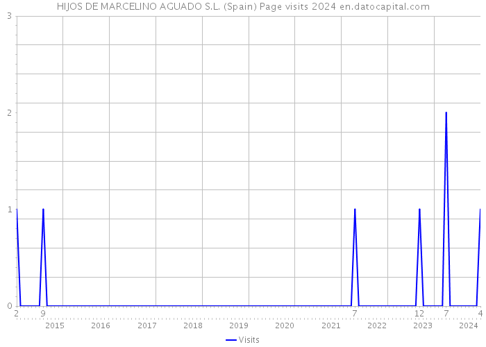 HIJOS DE MARCELINO AGUADO S.L. (Spain) Page visits 2024 