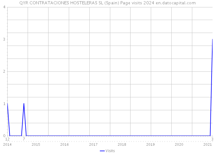 QYR CONTRATACIONES HOSTELERAS SL (Spain) Page visits 2024 