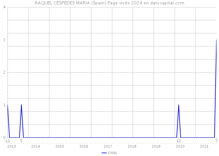 RAQUEL CESPEDES MARIA (Spain) Page visits 2024 