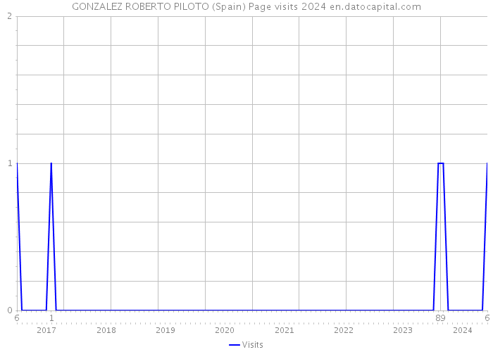 GONZALEZ ROBERTO PILOTO (Spain) Page visits 2024 