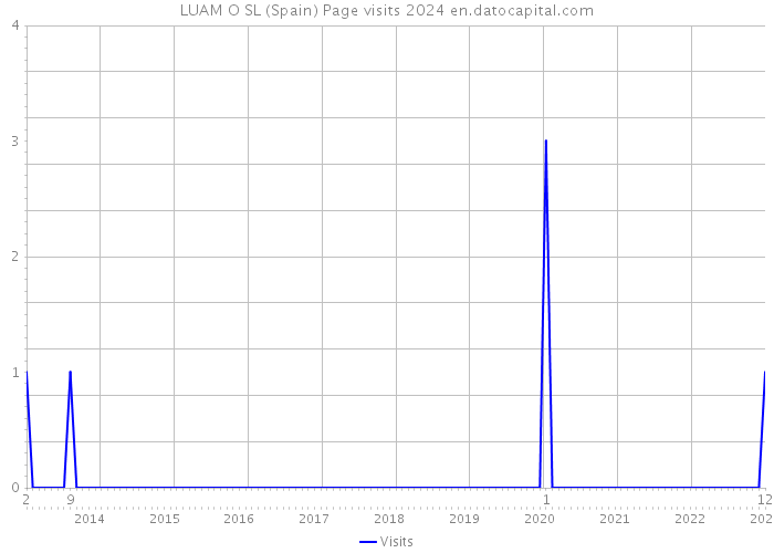 LUAM O SL (Spain) Page visits 2024 