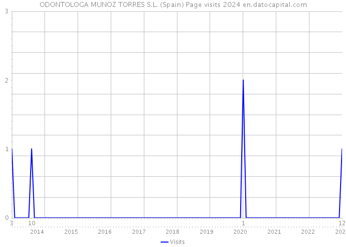 ODONTOLOGA MUNOZ TORRES S.L. (Spain) Page visits 2024 