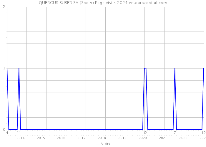 QUERCUS SUBER SA (Spain) Page visits 2024 