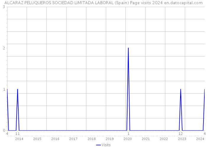 ALCARAZ PELUQUEROS SOCIEDAD LIMITADA LABORAL (Spain) Page visits 2024 