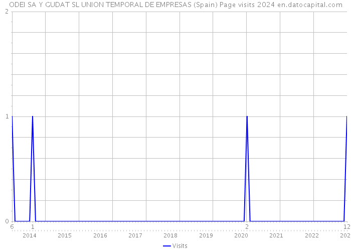 ODEI SA Y GUDAT SL UNION TEMPORAL DE EMPRESAS (Spain) Page visits 2024 