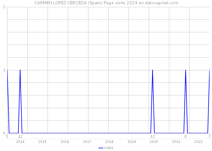CARMEN LOPEZ CERCEDA (Spain) Page visits 2024 