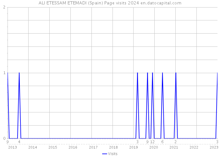 ALI ETESSAM ETEMADI (Spain) Page visits 2024 
