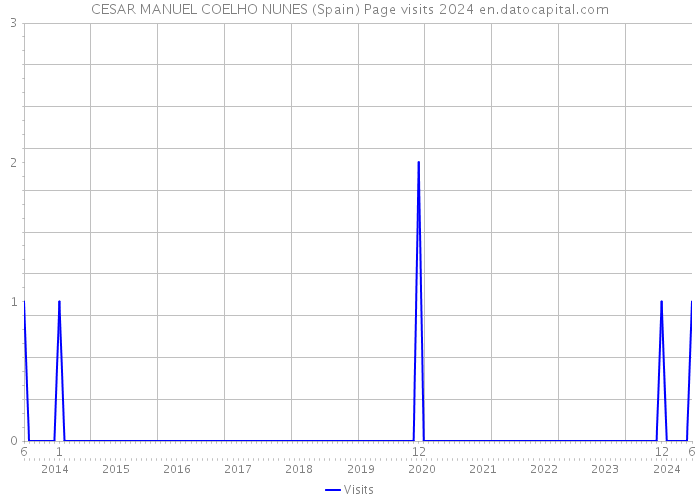 CESAR MANUEL COELHO NUNES (Spain) Page visits 2024 