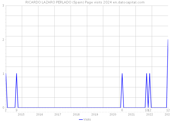 RICARDO LAZARO PERLADO (Spain) Page visits 2024 