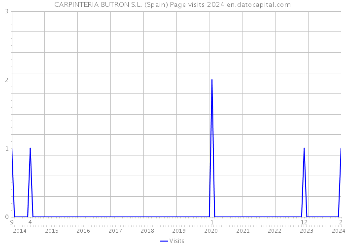 CARPINTERIA BUTRON S.L. (Spain) Page visits 2024 